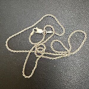 Sterling Silver Italy Chain Necklace 18in alfi